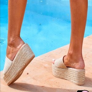 Platform espadrille sandals